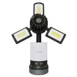 Porodo 3 in 1 Ambient Light-Lamp- Cooling Fan With 4 Light Modes - Black